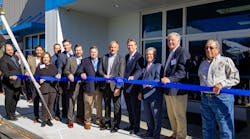 Dana Chairman and CEO Jim Kamsickas (center) attends the grand opening and ribbon-cutting ceremony at the company&rsquo;s new Slidell, La. facility.