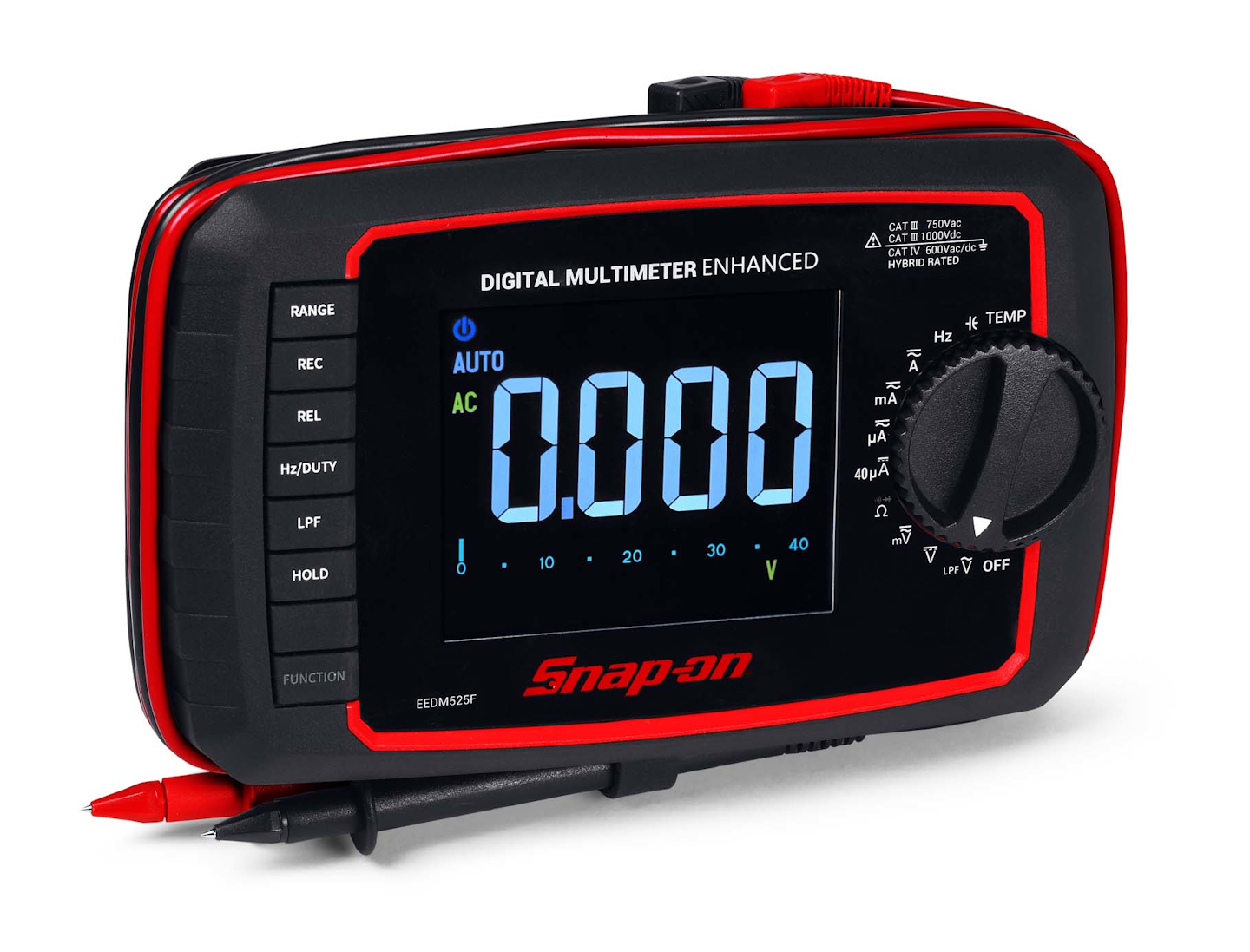 Digital Multimeter Enhanced, No. EEDM525F From Snapon Inc. Vehicle