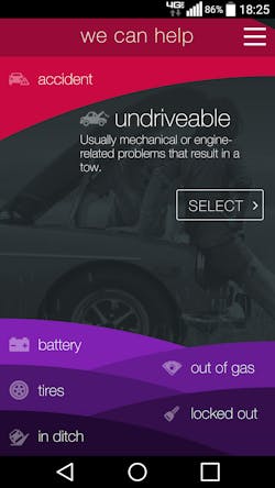 Honk App Main Menu Screen Honk App Main Menu Screen