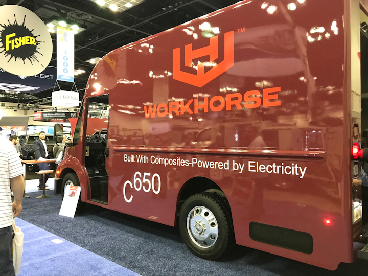 Workhorse Group displays new C650 Electric Step Van at Work Truck Show