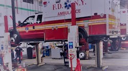 Stertil-Koni provided sets of their Mobile Column Lifts to the FDNY to aid in their essential vehicle servicing during the COVID-19 pandemic.