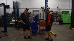 Steve Johnston, independent distributor and owner of SJ Enterprises, makes a point of going inside of the collision repair shop to evaluate their current equipment in order to offer the solutions the shop needs.
