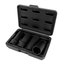 6 5 In 4 Pc Flank Bite Damaged Nut Remover Socket Set