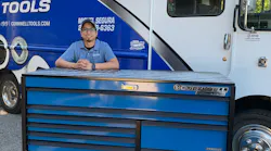 Cornwell Tool dealer Miguel Segura sold 17 Cornwell Tools roll cabs and carts to a Jaguar dealership on his route in Federal Way, Washington.