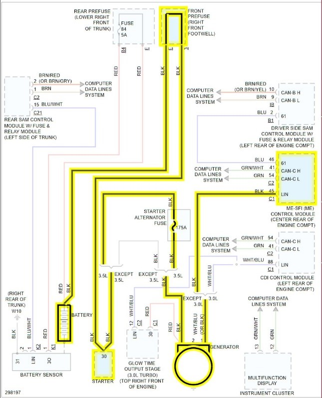 Mercedes 350 Batt Wiring