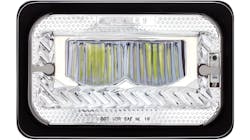 4” by 6” Heated LED Headlight Chrome High Beam, No. 34132 4” by 6” Heated LED Headlight Chrome High Beam, No. 34132