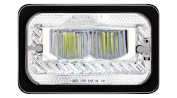 4” by 6” Heated LED Headlight Chrome High Beam, No. 34132