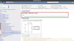We double-checked with Toyota’s factory service information by looking up the same lane camera operation in Toyota’s Technical Information Service, TIS, and found a Document ID: RM100000000CGYL with a release date of 07-17-2020, Version 6.10:8.0.50.