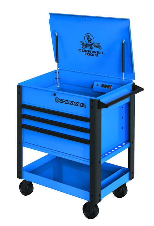 ThreeDrawer Flip Top Cart From Cornwell Quality Tools Vehicle