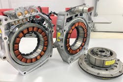 Honda&apos;s Integrated Motor Assist (IMA) system shows the motor&apos;s rotor and stator assembly that provides the supplemental torque, when necessary, to assist the internal combustion engine (ICE).