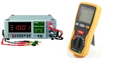 From left to right, the Milliohm meter and the Megaohm meter (commonly known as the “megger”) are tools used to determine the integrity of the HV powertrain components. From left to right, the Milliohm meter and the Megaohm meter (commonly known as the “megger”) are tools used to determine the integrity of the HV powertrain components.