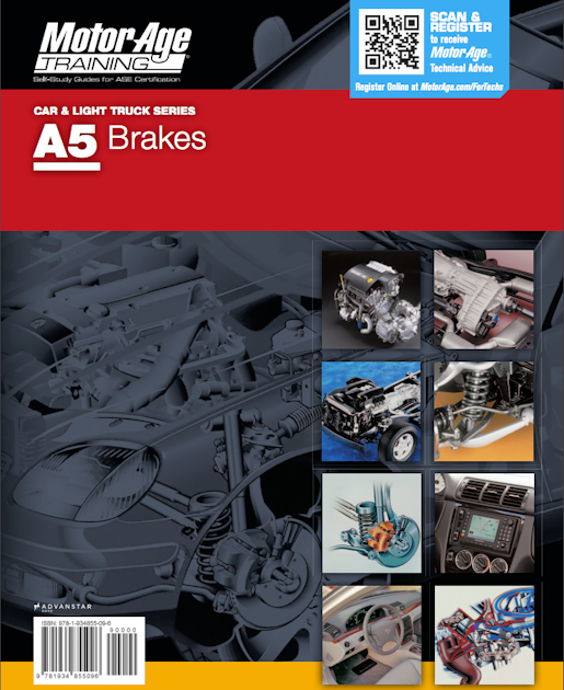 ASE Test Prep A5 Brakes Certification Vehicle Service Pros