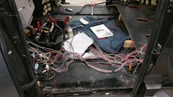 Figure 3- This rat's nest of wiring appears to be quite overwhelming but with the assistance of a wiring diagram, we can make light work of it. Figure 3- This rat's nest of wiring appears to be quite overwhelming but with the assistance of a wiring diagram, we can make light work of it.