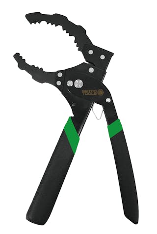 Adjustable oil filter store pliers