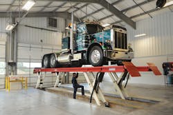 A shop needing to perform quick oil changes can benefit from a lift they can drive a vehicle on and off of easily, such as a platform lift. A shop needing to perform quick oil changes can benefit from a lift they can drive a vehicle on and off of easily, such as a platform lift.