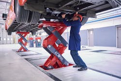 A technician well-trained in using their shop’s lift equipment is a safe technician. A technician well-trained in using their shop’s lift equipment is a safe technician.