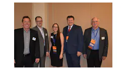 From left to right: Jim Atkinson, Steve Sunday, Caroline Marks Acebedo, Andy Fiffick, and Jim Hittman