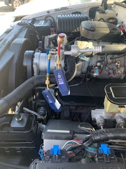 The Mantooth from Ritchie Engineering Co. uses wireless pressure transducers and temperature sensors to evaluate the system and provide a diagnosis to your smartphone. The Mantooth from Ritchie Engineering Co. uses wireless pressure transducers and temperature sensors to evaluate the system and provide a diagnosis to your smartphone.