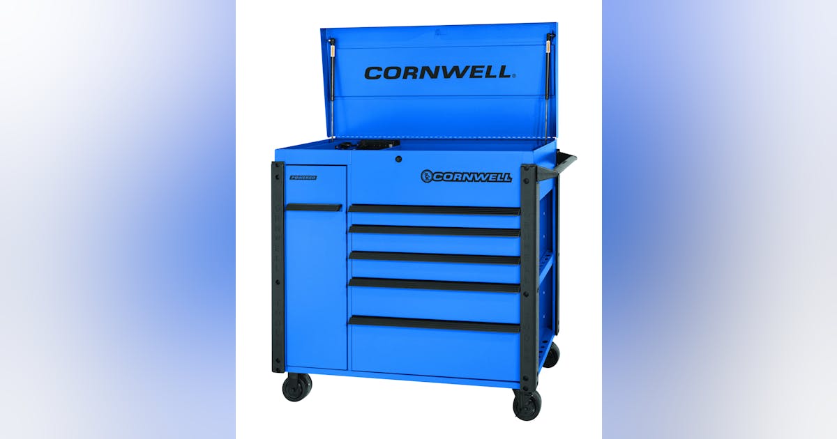 6 Drawer Flip Top Cart with Power Drawer Vehicle Service Pros
