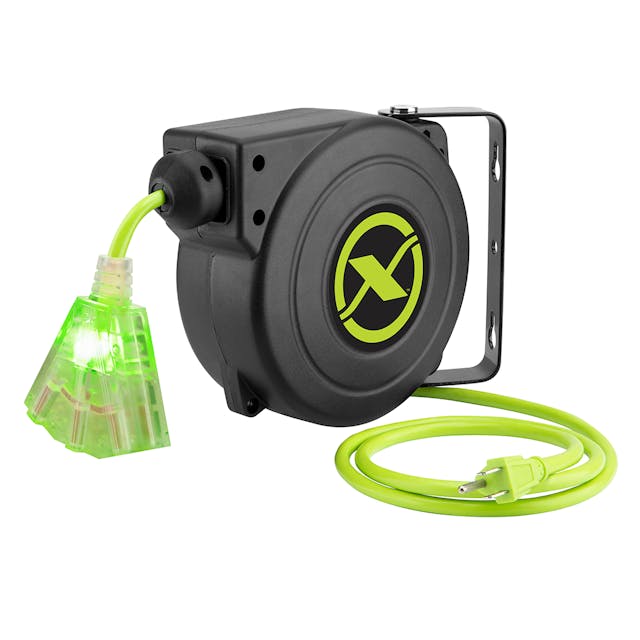 Flexzilla 25' Retractable Extension Cord Reel Vehicle Service Pros