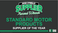 Standard Motor Products Named 2020 Supplier Of The Year By O&rsquo;reilly Auto Parts