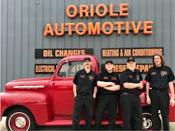 Dan Gray and the Oriole Automotive team