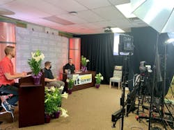 Members of the Aftermarket Auto Parts Alliance, Inc.’s IT team rehearsed for the IT Summit ahead of kicking off the event. From left to right: Business Intelligence Manager Ethan Love; AST eCatalog Manager Josh Hessling; Vice President and CIO Dale E. Hopkins.