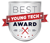 Sized Best Young Tech Logo