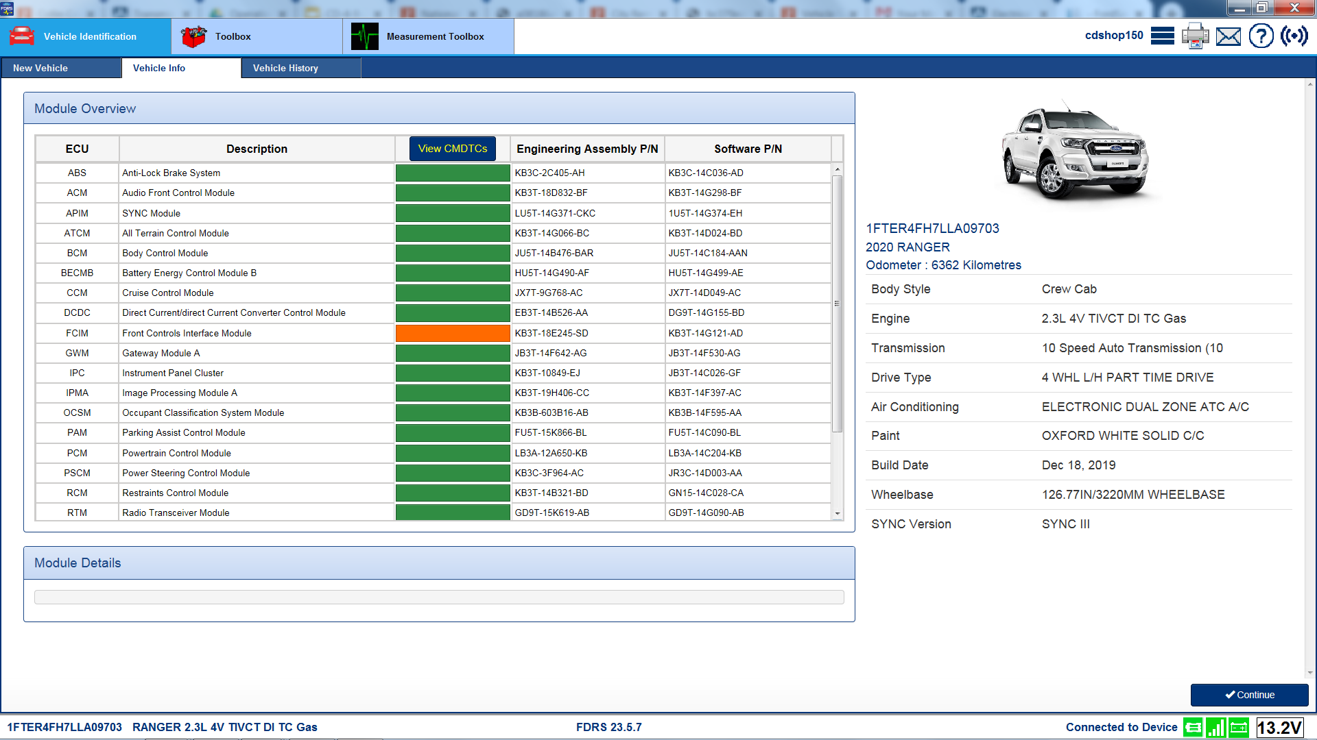 Figure 1 - Ford Diagnostic and Repair Software