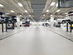 Clinker tile throughout the facility provides a premium European appearance. Clinker tile throughout the facility provides a premium European appearance.