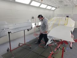 Garmat 3000 booths and mixing room were selected for the new shop, where BASF Automotive Refinish Coatings’ Glasurit paint is applied. Garmat 3000 booths and mixing room were selected for the new shop, where BASF Automotive Refinish Coatings’ Glasurit paint is applied.