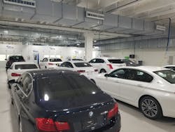 The prep area was designed with air makeup so that conditioned air is retained within the building. The prep area was designed with air makeup so that conditioned air is retained within the building.