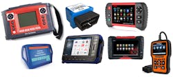 An assortment of scan tools allowing automotive technicians access to the data necessary to make diagnostic decisions, programming, configuration and calibration of on-board computer systems. An assortment of scan tools allowing automotive technicians access to the data necessary to make diagnostic decisions, programming, configuration and calibration of on-board computer systems.