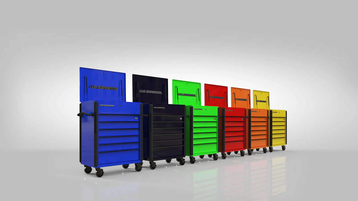 U.S. General 34" 6-Drawer Full Bank Service Carts From: Harbor Freight