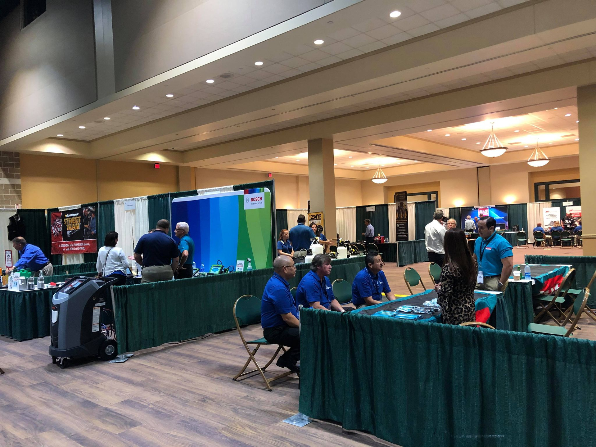 Days 2 and 3 of the event had attendees meeting with vendors to discuss tools and equipment.