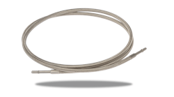 New braided stainless steel, flexible fuel line (No. 819-840).