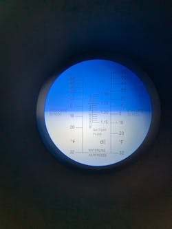 Figure 6 - Refractometer test result view. Figure 6 - Refractometer test result view.
