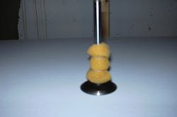 Figure 3- Early theories for the source of carbon related idle-speed misfires were similar to misfires caused by the carbon effects of yesterday. In earlier engines, carbon could act as a sponge and absorb the fuel that was intended for the combustion chamber Actually, the misfires are due to the disruption of airflow into the combustion chambers. Figure 3- Early theories for the source of carbon related idle-speed misfires were similar to misfires caused by the carbon effects of yesterday. In earlier engines, carbon could act as a sponge and absorb the fuel that was intended for the combustion chamber Actually, the misfires are due to the disruption of airflow into the combustion chambers.