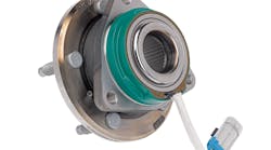 The third-generation hub bearing unit is a fully integrated system that provides significant simplification in corner design and handling when compared with more traditional designs.