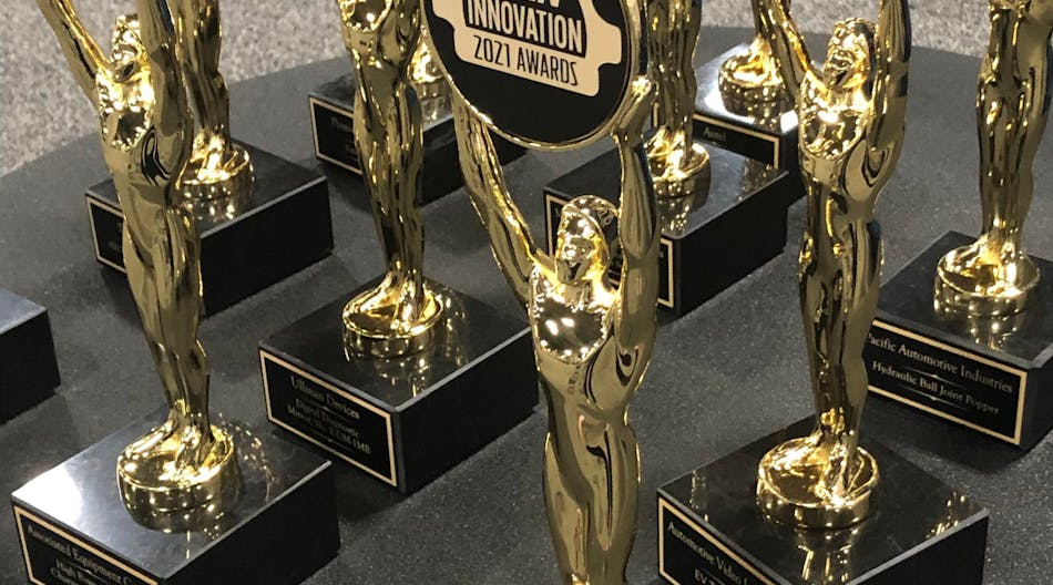 The 2021 Innovation Awards all ready to be given to this year&apos;s winners.