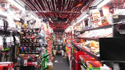 The inside of the Mac Tools dealer Dave Fulkman's new tool truck The inside of the Mac Tools dealer Dave Fulkman's new tool truck