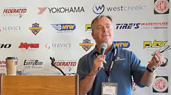 Independent Tire Dealer Group's Chris Barry, seen here at the 2020 Luncheon, will emcee the 2022 event.