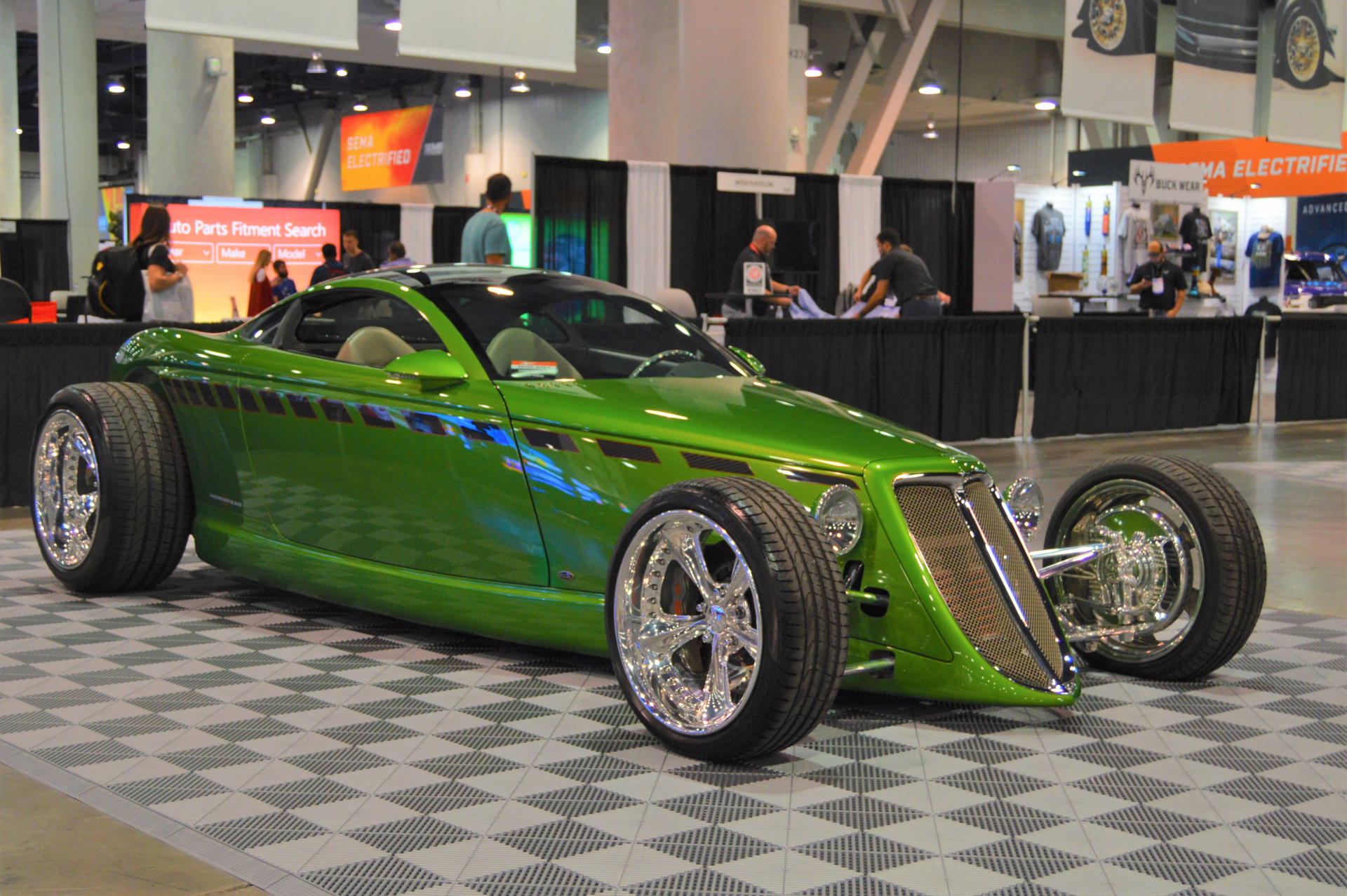 The largest collection of Chip Foose-built vehicles ever assembled was displayed at the SEMA Show, including the famous &ldquo;Hemisfear.&rdquo;