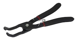 The 45 Degree Disconnect Pliers, No. 37140, from Lisle Corporation fits between the top of the fuel tank and vehicle to easily disconnect the fuel line, EVAP line, and DEF fittings with tabs. The 45 Degree Disconnect Pliers, No. 37140, from Lisle Corporation fits between the top of the fuel tank and vehicle to easily disconnect the fuel line, EVAP line, and DEF fittings with tabs.
