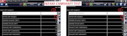 Fig. 5: I performed the same bidirectional test to see what kind of response would occur. I started with a 5% command and I saw that there wasn't any response to my command. Next, I set it at 15%, and again still no response. Fig. 5: I performed the same bidirectional test to see what kind of response would occur. I started with a 5% command and I saw that there wasn't any response to my command. Next, I set it at 15%, and again still no response.