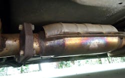 Even slight variations in the air/fuel mixture will cause the converter temperature to rise significantly. Even slight variations in the air/fuel mixture will cause the converter temperature to rise significantly.