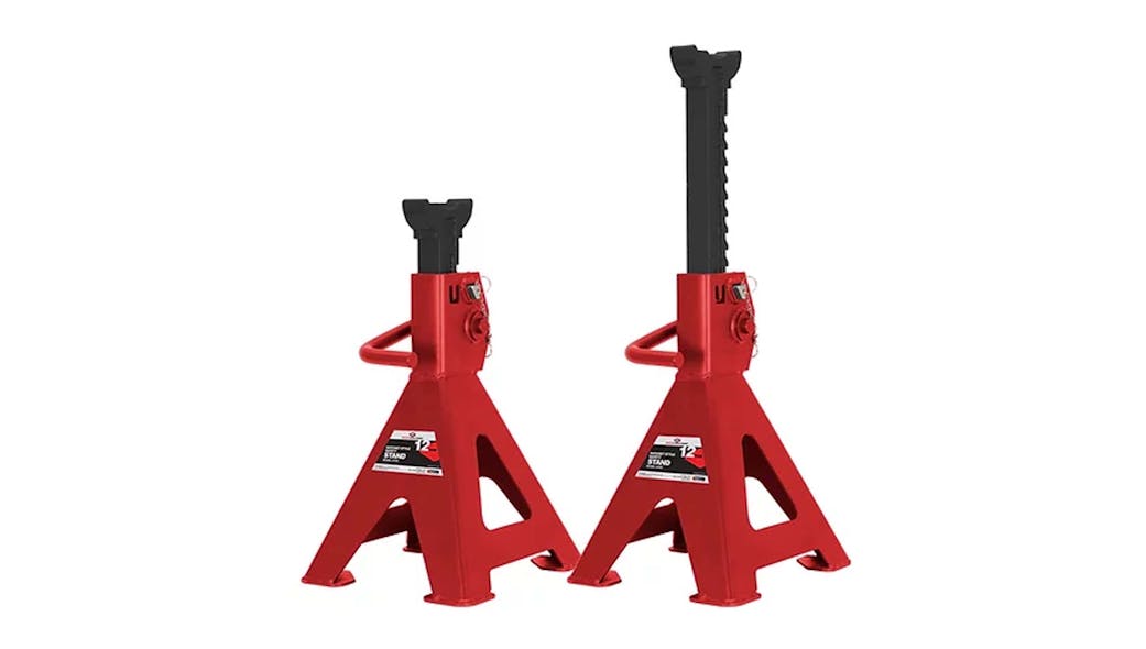 12Ton Ratchet Style Safety Stands, No. 3312C Vehicle Service Pros