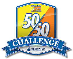 Federated Auto Parts 50-50 challenge logo Federated Auto Parts 50-50 challenge logo