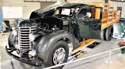 Gary Unverzagt&apos;s 1939 406 Diamond T truck was a barn find in pretty rough shape with many missing parts. Unverzagt rebuilt the engine, transmission, rear, brake system, and electrical system and did all the body work, including designing and building the wooden bed.