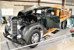 Gary Unverzagt's 1939 406 Diamond T truck was a barn find in pretty rough shape with many missing parts. Unverzagt rebuilt the engine, transmission, rear, brake system, and electrical system and did all the body work, including designing and building the wooden bed. Gary Unverzagt's 1939 406 Diamond T truck was a barn find in pretty rough shape with many missing parts. Unverzagt rebuilt the engine, transmission, rear, brake system, and electrical system and did all the body work, including designing and building the wooden bed.
